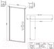 Миниатюра изображения товара Душевая дверь Niagara NG-66-10A 100x195 (хром/прозрачное стекло)