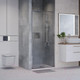 Миниатюра изображения товара Душевая дверь Niagara NG-65-13CH 130x195 (хром/шиншилла стекло)