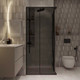 Миниатюра изображения товара Душевой уголок Niagara NG-2823-34BLACK 90x90x195 (черный матовый/тонированное стекло)