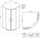 Миниатюра изображения товара Душевой уголок Niagara NG-2827-34BLACK 100x100x195 (черный матовый/тонированное стекло)
