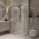Миниатюра изображения товара Душевой уголок Niagara NG-3623-34 90x90x195 (хром/шиншилла стекло)