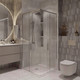 Миниатюра изображения товара Душевой уголок Niagara NG-6622-34 80x80x195 (хром/прозрачное стекло)