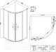 Миниатюра изображения товара Душевой уголок Niagara NG-6626-34 90x90x195 (хром/прозрачное стекло)