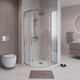 Миниатюра изображения товара Душевой уголок Niagara NG-6626-34 90x90x195 (хром/прозрачное стекло)