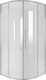 Миниатюра изображения товара Душевой уголок Niagara NG-6626-34 90x90x195 (хром/прозрачное стекло)