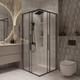 Миниатюра изображения товара Душевой уголок Niagara NG-6822-34BLACK 80x80x195 (черный матовый/прозрачное стекло)