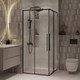 Миниатюра изображения товара Душевой уголок Niagara NG-6824-34BLACK 100x100x195 (черный матовый/прозрачное стекло)