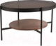 Миниатюра изображения товара Журнальный столик Signal Prima B (орех/черный мат 74)