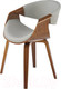 Миниатюра изображения товара Стул Halmar K544 (серый/орех)