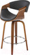 Миниатюра изображения товара Стул барный Halmar H123 (черный/орех)