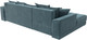 Миниатюра изображения товара Диван угловой Лига Диванов НордСтар левый / 121106L (велюр бирюзовый/подушки велюр бирюзовый)