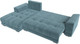 Миниатюра изображения товара Диван угловой Лига Диванов НордСтар левый / 121106L (велюр бирюзовый/подушки велюр бирюзовый)