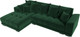 Миниатюра изображения товара Диван угловой Лига Диванов НордСтар левый / 121108L (велюр зеленый/подушки велюр зеленый)