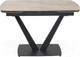 Миниатюра изображения товара Обеденный стол M-City Alatri 120 Gloss / 614M05548 (Amber Jade Solid Ceramic/Black)