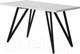 Миниатюра изображения товара Обеденный стол Millwood Женева 2 Л 160x80x75 (белый/металл черный)