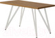 Миниатюра изображения товара Обеденный стол Millwood Женева 2 Л 160x80x75 (дуб золотой Craft/металл белый)