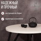 Миниатюра изображения товара Обеденный стол Millwood Женева 2 Л D90 (белый/металл черный)