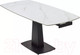 Миниатюра изображения товара Обеденный стол M-City Balde 140 Matt / 614M05567 (White Marble Solid Ceramic/Black)