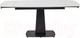 Миниатюра изображения товара Обеденный стол M-City Balde 140 Matt / 614M05567 (White Marble Solid Ceramic/Black)