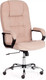 Миниатюра изображения товара Кресло офисное Tetchair СН9944 флок/хром (бежевый)