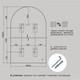 Миниатюра изображения товара Зеркало Алмаз-Люкс Д-091 (150x50см, золото)