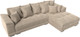 Миниатюра изображения товара Диван угловой Лига Диванов НордСтар правый / 121105 (велюр бежевый/подушки велюр бежевый)