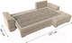 Миниатюра изображения товара Диван угловой Лига Диванов НордСтар правый / 121105 (велюр бежевый/подушки велюр бежевый)