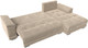 Миниатюра изображения товара Диван угловой Лига Диванов НордСтар правый / 121105 (велюр бежевый/подушки велюр бежевый)