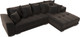 Миниатюра изображения товара Диван угловой Лига Диванов НордСтар правый / 121109 (велюр коричневый/подушки велюр коричневый)