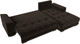 Миниатюра изображения товара Диван угловой Лига Диванов НордСтар правый / 121115 (микровельвет коричневый/подушки микровельвет коричневый)