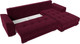 Миниатюра изображения товара Диван угловой Лига Диванов НордСтар правый / 121118 (микровельвет бордовый/подушки микровельвет бордовый)