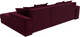 Миниатюра изображения товара Диван угловой Лига Диванов НордСтар правый / 121118 (микровельвет бордовый/подушки микровельвет бордовый)