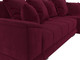 Миниатюра изображения товара Диван угловой Лига Диванов НордСтар правый / 121118 (микровельвет бордовый/подушки микровельвет бордовый)