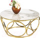 Миниатюра изображения товара Журнальный столик Halmar Venus 2 (белый мрамор/золото)
