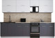 Миниатюра изображения товара Кухонный гарнитур Интерлиния Мила Gloss 50-29 (белый/пепел/травертин серый)