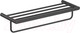 Миниатюра изображения товара Полка для полотенца Aquatek Лира AQ4415MB (черный матовый)