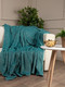 Миниатюра изображения товара Плед TexRepublic Deco Кубики Фланель 150x200 / 93472 (бирюзовый)
