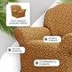 Миниатюра изображения товара Чехол на кресло Mio Tesoro Жаккард Люкс 10044/543 (бежевый, без оборки)