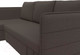 Миниатюра изображения товара Диван угловой Лига Диванов Слим левый / 121148L (рогожка Амур коричневый)