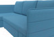 Миниатюра изображения товара Диван угловой Лига Диванов Слим левый / 121150L (рогожка Амур голубой)