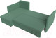 Миниатюра изображения товара Диван угловой Лига Диванов Слим левый / 121151L (рогожка Амур зеленый)