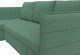 Миниатюра изображения товара Диван угловой Лига Диванов Слим левый / 121151L (рогожка Амур зеленый)