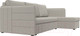 Миниатюра изображения товара Диван угловой Лига Диванов Слим правый / 121147 (рогожка Амур бежевый)