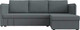 Миниатюра изображения товара Диван угловой Лига Диванов Слим правый / 121149 (рогожка Амур серый)