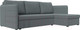 Миниатюра изображения товара Диван угловой Лига Диванов Слим правый / 121149 (рогожка Амур серый)