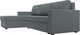 Миниатюра изображения товара Диван угловой Лига Диванов Траумберг Лайт левый / 121139L (рогожка Амур серый)