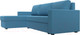 Миниатюра изображения товара Диван угловой Лига Диванов Траумберг Лайт левый / 121140L (рогожка Амур голубой)