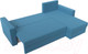 Миниатюра изображения товара Диван угловой Лига Диванов Траумберг Лайт правый / 121140 (рогожка Амур голубой)