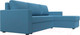Миниатюра изображения товара Диван угловой Лига Диванов Траумберг Лайт правый / 121140 (рогожка Амур голубой)