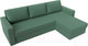 Миниатюра изображения товара Диван угловой Лига Диванов Траумберг Лайт правый / 121141 (рогожка Амур зеленый)